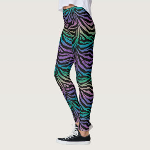 Leggings Pleines guêtres de poster de animal de zèbre
