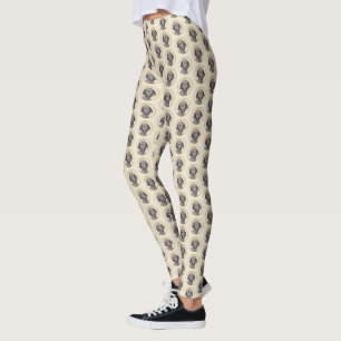 Leggings Plott Peinture - Cute Original Chien Art