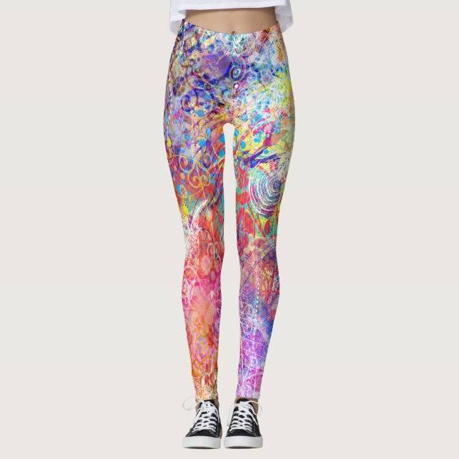 Leggings Pluie de couleurs (Devant)
