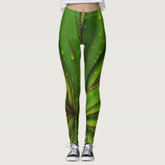 Leggings Pluie matinale sur le pin à vis