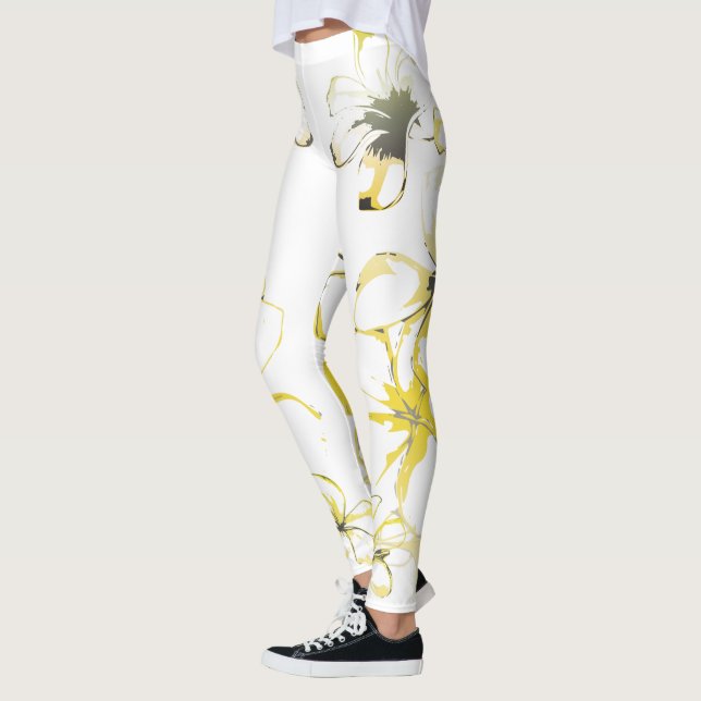 Leggings Plumeria franc (Gauche)