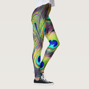 Leggings Plumes 5 de paon