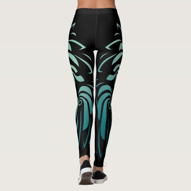 Leggings Plumes d'ange colorées    (Dos)