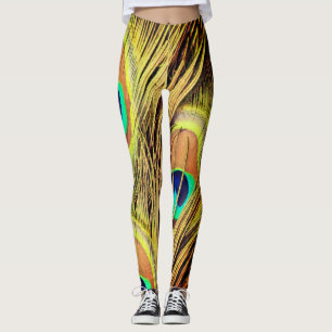Leggings Plumes de paon 2