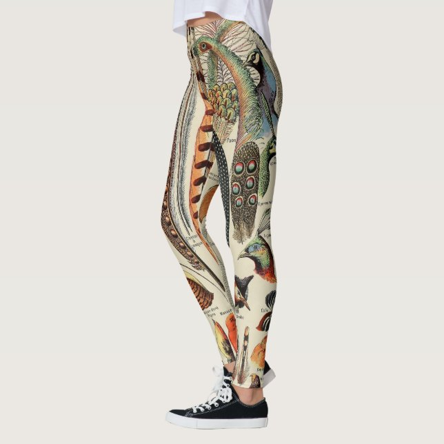 Leggings Plumes d'oiseaux sauvages Antique (Gauche)