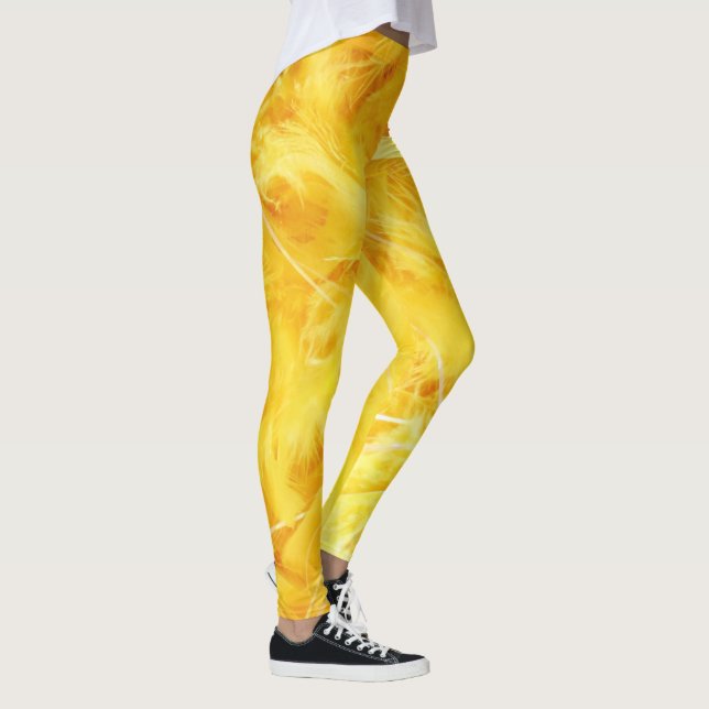 Leggings Plumes jaunes vives (Droite)