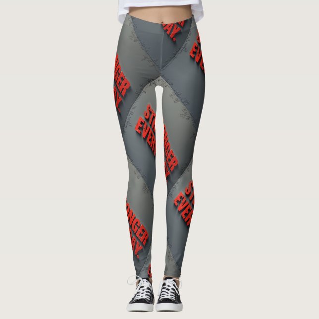 Leggings Plus fort chaque jour (Devant)