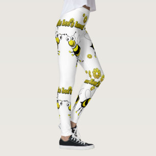 Leggings Plus petite, vous êtes les abeilles, les genoux e