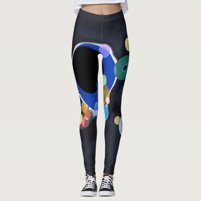 Leggings Plusieurs cercles, Vassily Kandinsky en numérique (Devant)