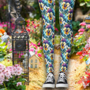 Leggings Plutôt Pansy Paradise Moderne Chic Motif