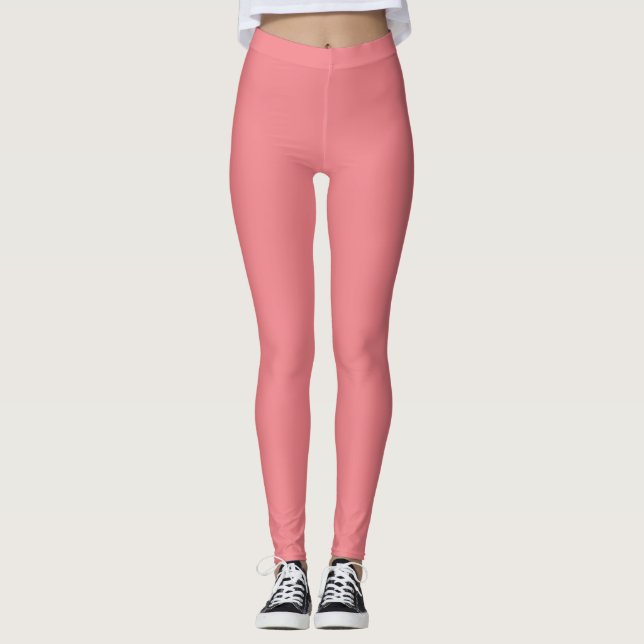 Leggings Poche Foncé, Rose Sale, Rose Duché, (Devant)