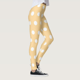 Leggings Poche molle et blanc Polka Motif fille mignonne