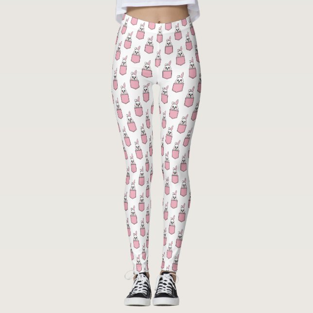 Leggings Pocket Pet Bunny Motif (Devant)