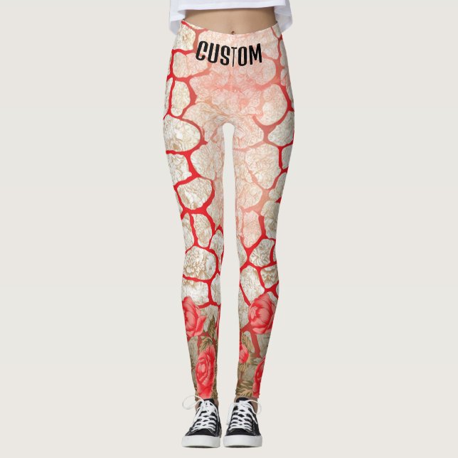 Leggings Poignées de levage et de Poster de animal | Ajuste (Devant)