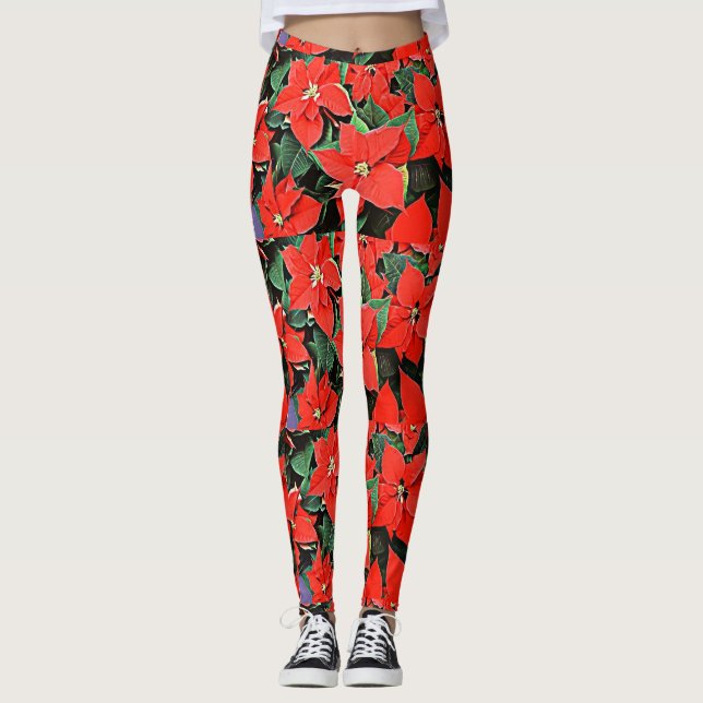 Leggings Poinsettias (Devant)