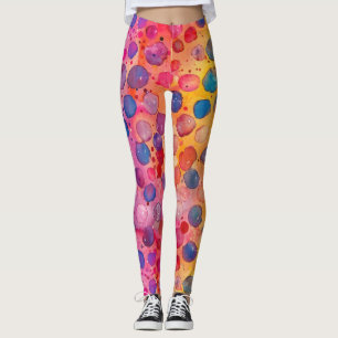 Leggings Point Polka aquarelle