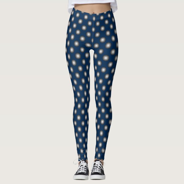 Leggings Point Polka argenté brillant (Devant)