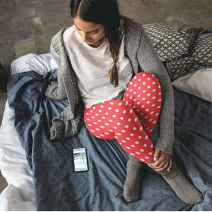 Leggings Point Polka rouge