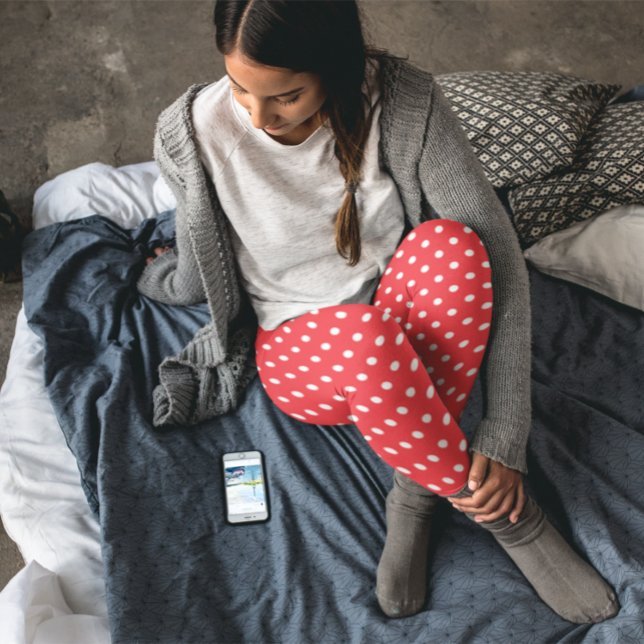 Leggings Point Polka rouge (Créateur téléchargé)