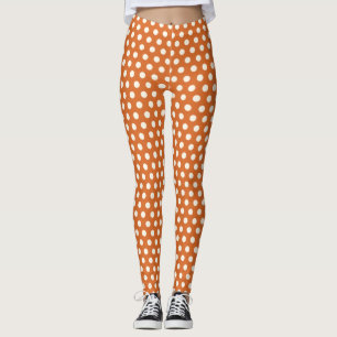 Leggings Pointe rouge et blanc d'automne