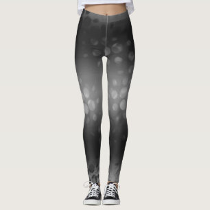 Leggings Points Abstraits noirs blancs