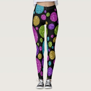 Leggings Points de Parties scintillant colorés Chargeur san