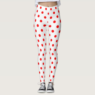 Leggings Points polka rouge