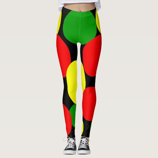 Leggings Pois afrocentriques (Devant)