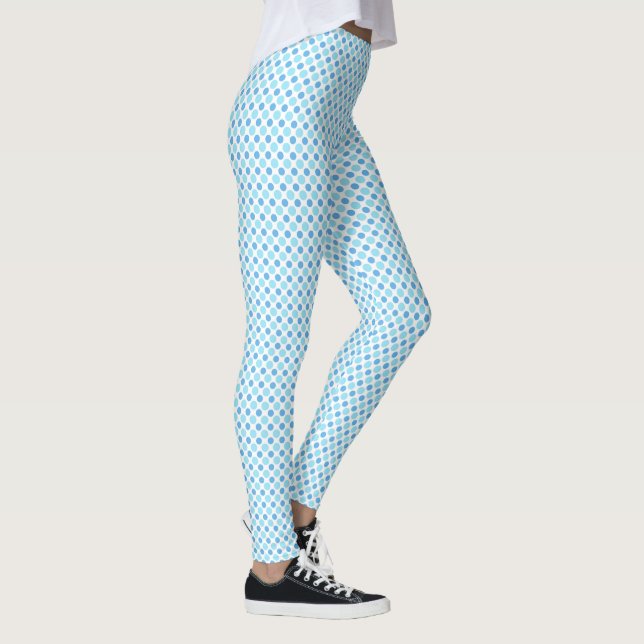 Leggings pois bleus (Droite)