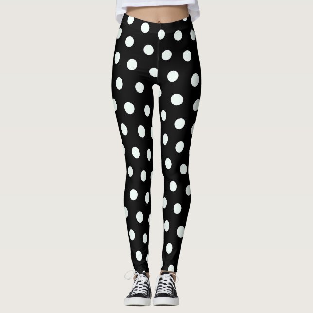 Leggings Pois noir (Devant)