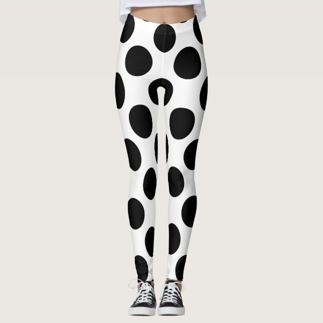 Leggings Pois noir (Devant)