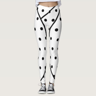 Leggings Pois noirs géométriques