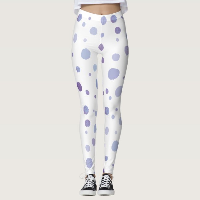 Leggings pois peint à la main (Devant)