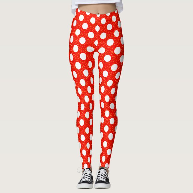 Leggings Pois rouges (Devant)