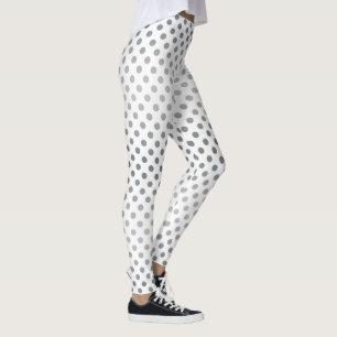 Leggings Pois Silver Gradient par Shirley Taylor