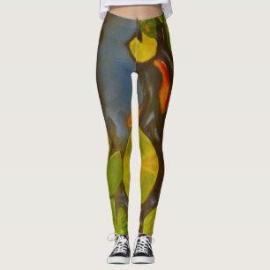Leggings Poisson D'Or Koi Pond Water Lys