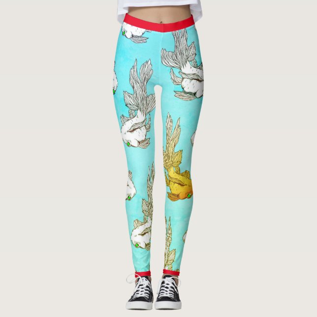 LEGGINGS POISSON JAPONAIS PÊCHE NAGEANT (Devant)
