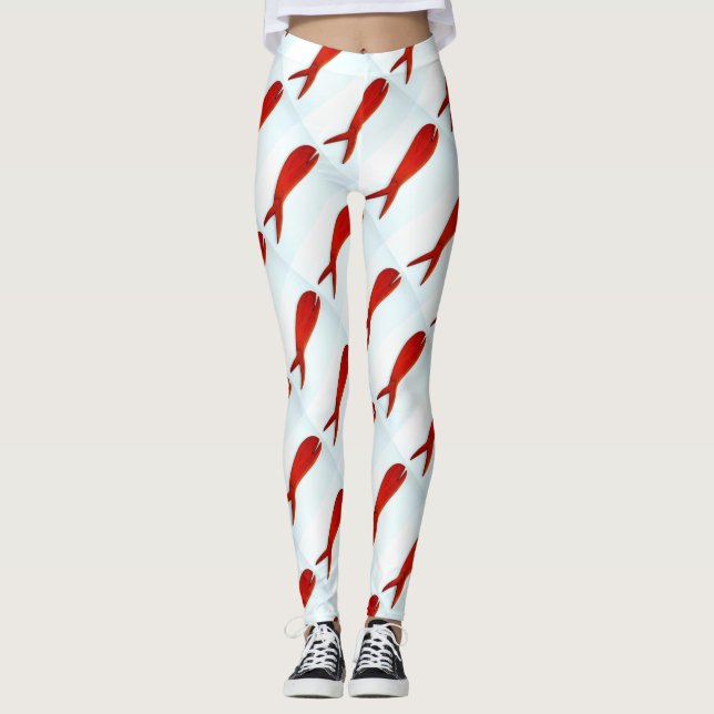 Leggings poisson rouge (Devant)