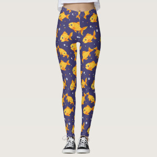 Leggings poisson rouge