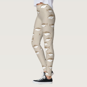 Leggings Poisson sépien