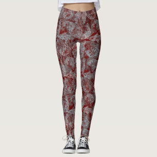 Leggings Poissons motif, double couleur b. BG DR