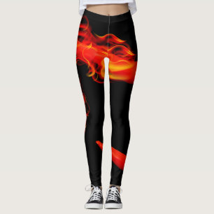 Leggings Poivrons de piment flamboyants