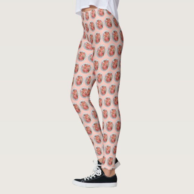 Leggings Poké Hawaïen Nourriture Poisson cru Poisson Ahi Th (Gauche)