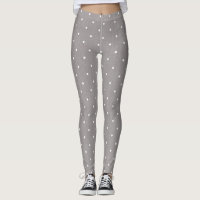 Pola gris et petit blanc Points Chic Salon ou Gym