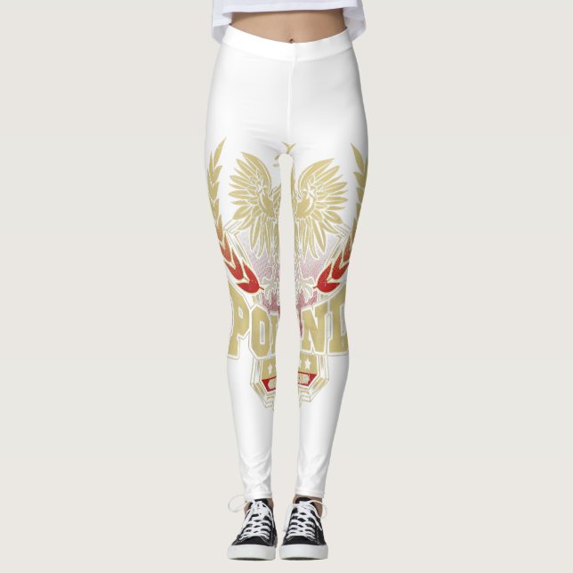Leggings Polish Pride Shirt Eagle Poland Dyngus Day Parade (Devant)