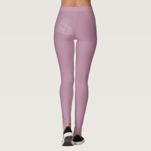 Leggings Polite Transparent Art moderne Rose blanche