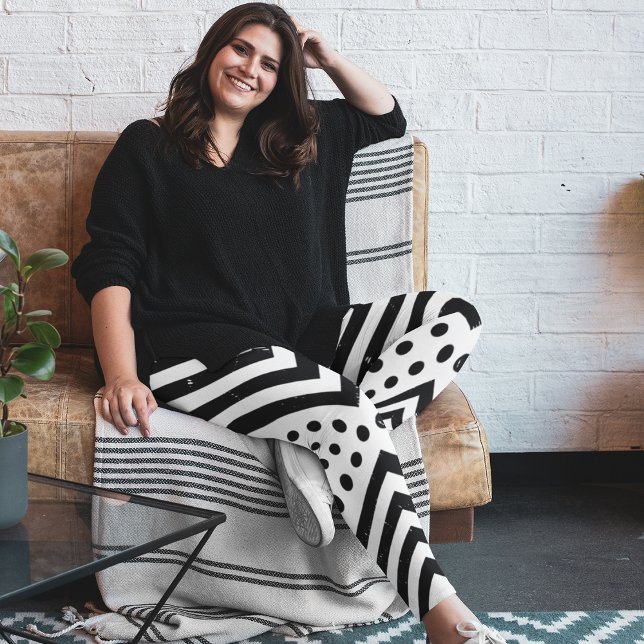 Leggings Polka Abstraite (Créateur téléchargé)