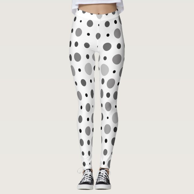 Leggings Polka Dot 01X.Ombre gris (Devant)