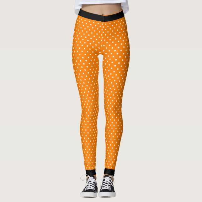 LEGGINGS POLKA POLKA POINTE IMPRIMÉE AVEC GOUTTES NOIRES (Devant)
