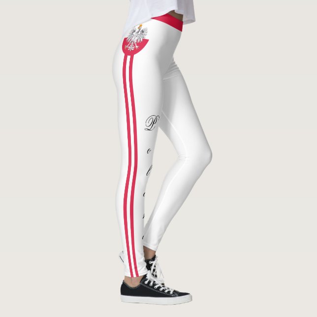 Leggings Pologne & Pologne Drapeau mode, les fans de voyage (Droite)